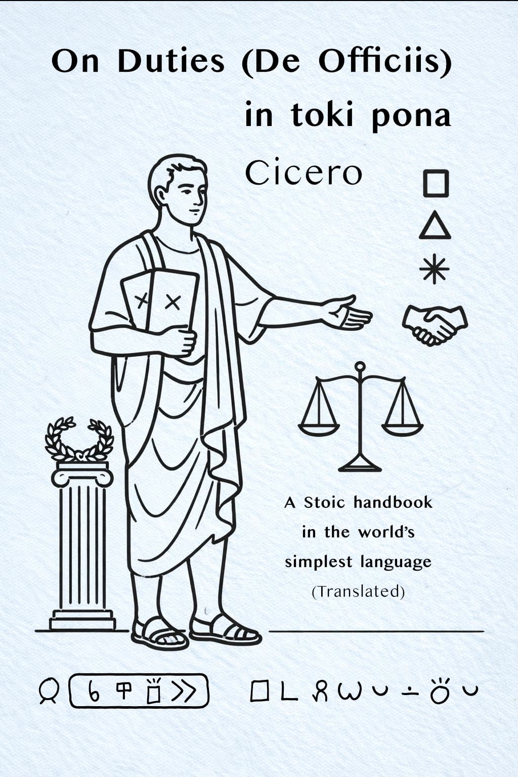 Cicero: On Duties (De Officiis) in toki pona — with sitelen pona