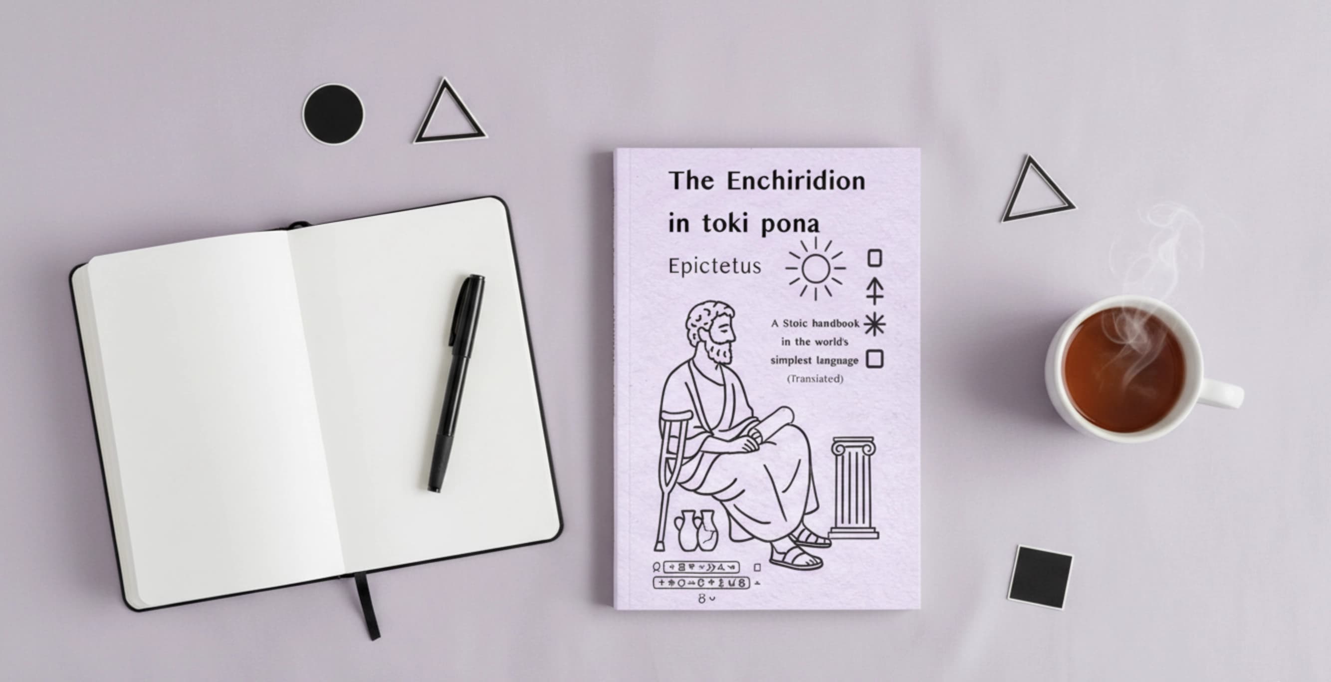 Promo for Epictetus: The Enchiridion in toki pona