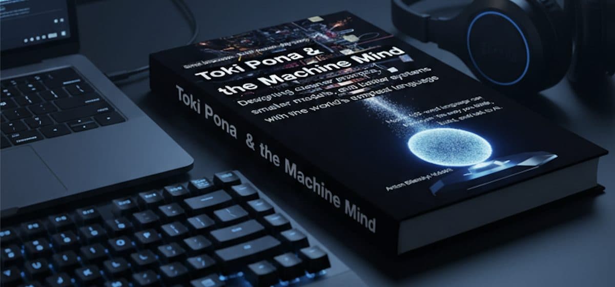 Promo for Toki Pona and the Machine Mind: Designing cleaner prompts, smaller models, and better systems with the world’s simplest language