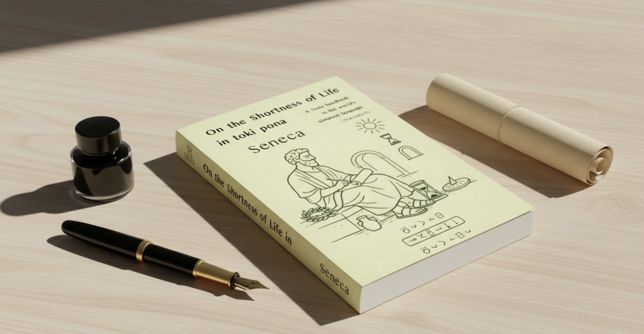 Promo for Seneca: On the Shortness of Life in toki pona